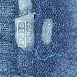 Polo Blue Cashmere Wool blend turtleneck sweater